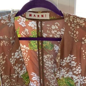 MARNI Cotton print lightweight jacket size 40